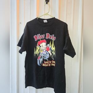 Vintage Betty Boop Biker Tshirt